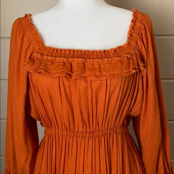 Nicholas Pleated Prairie Dress Size 8 Australian Designed - Picture 11 of 16